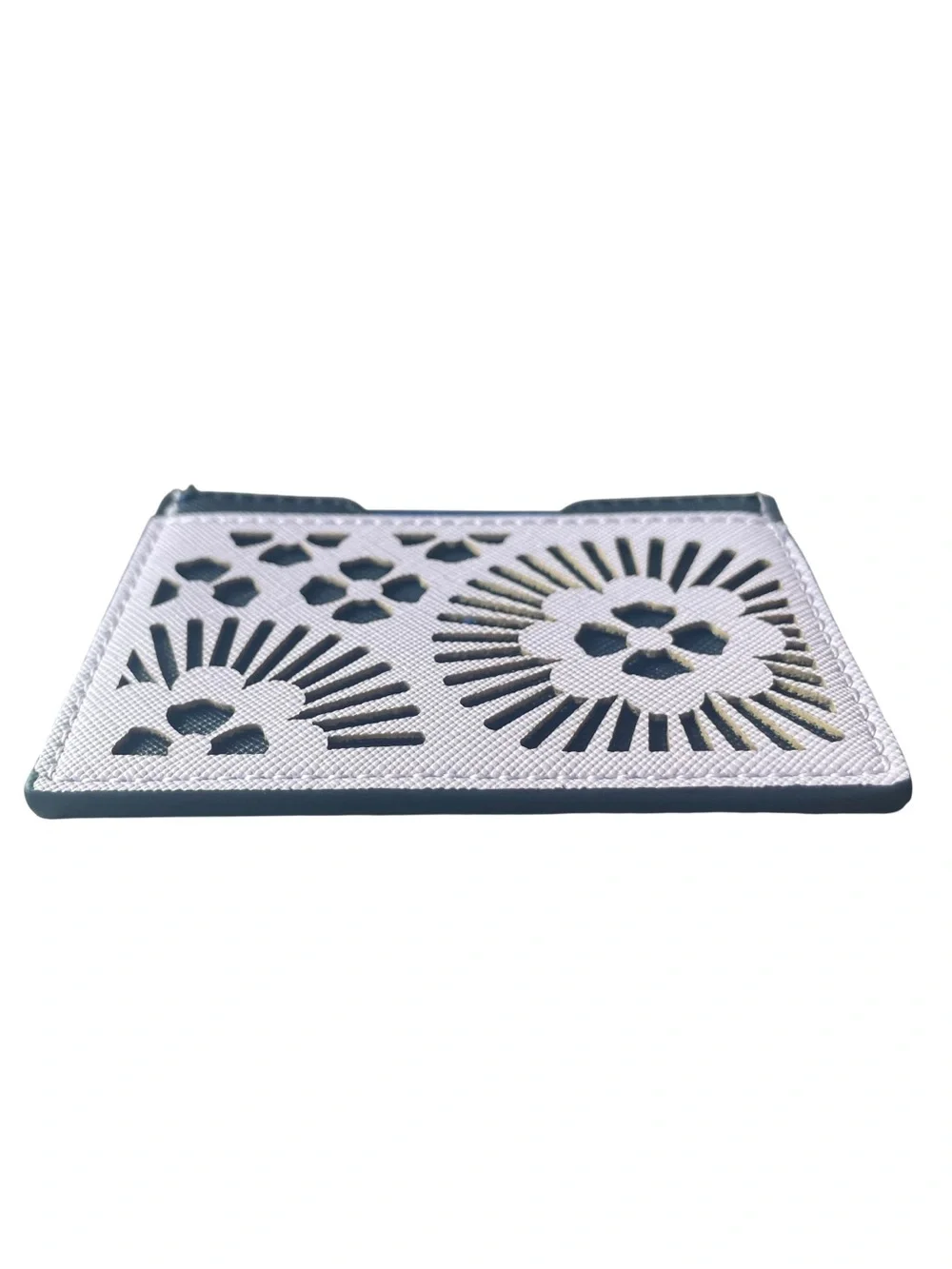 ✨ Anthropologie Floral Cutout Card Holder Lavender/Navy ✨